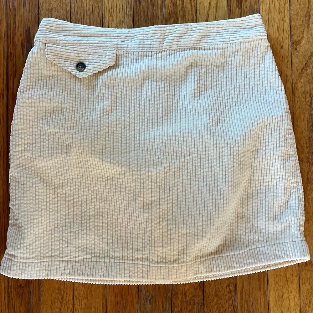Urban Outfitters Beige Corduroy Mini Skirt